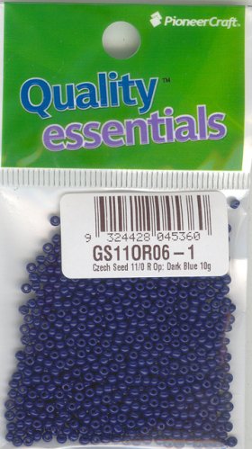 Czech Seed 11/0 Op Dark Blue 100g
