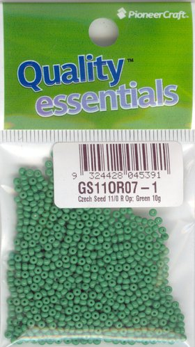 Czech Seed 11/0 Op Green 10g