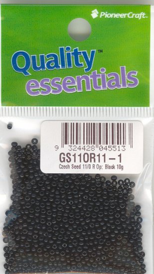 (image for) Czech Seed 11/0 Op Black 10g