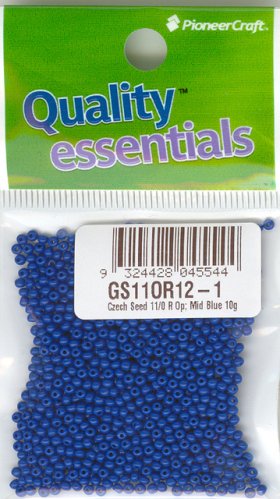 Czech Seed 11/0 Op Mid Blue 10g