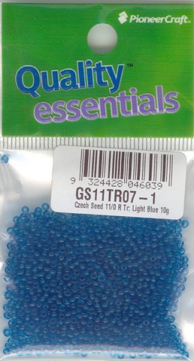 Czech Seed 11/0 R Tr Light Blue 10g