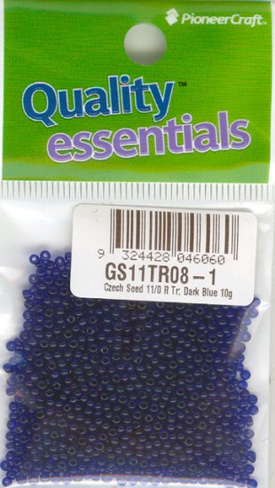 (image for) Czech Seed 11/0 R Tr Dark Blue 10g