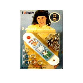 Poppa Snaps Ring Top Silver 10mm (6 snaps)