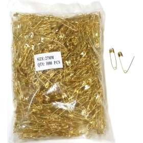 Safety Pins 28mm Gold