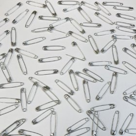 Safety Pins 27mm Nickel