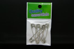 Safety Pins 45mm Nickel