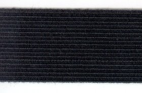Braided Elastic 40mm Black Braided Elastic 40mm Black