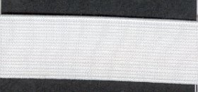 Non Roll Woven Elastic 25mm White