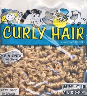 Mini Curl Hair; Sandy Blonde