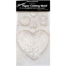 Paper Mould Large Puffy Heart
