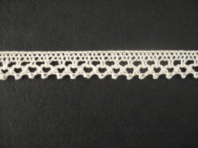 1.0cm Lace Elastic 214165 WHITE price per mt