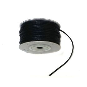 Leather Imitation Round 1.5mm Black, 22.8m