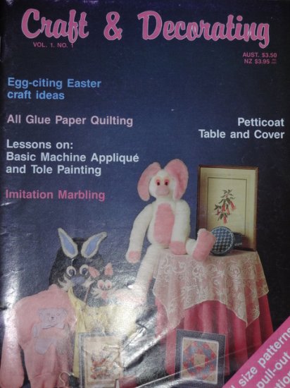 (image for) Craft & Decorating 1988 Volume 1 No1