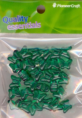 Butterfly Transparent Xmas Green 25grams