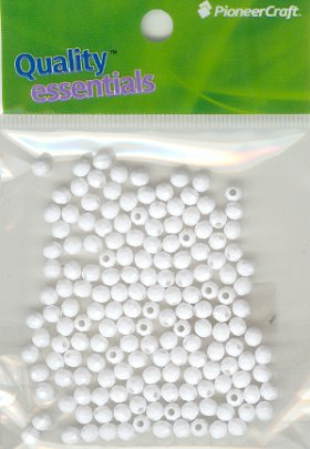 4mm Facet Op White 25grams