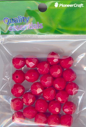 12mm Facet Red 25grams 12mm Facet Red 25grams