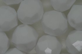 12mm Opaque Facet White 250g