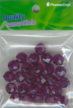 12mm Facet Dk Amethyst 25grams