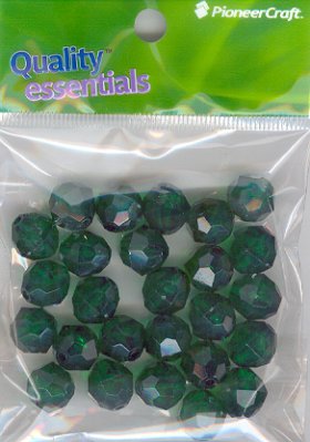 12mm Facet Xmas-Green 25grams 12mm Facet Xmas-Green 25grams