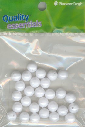 9mm Round Pearl White