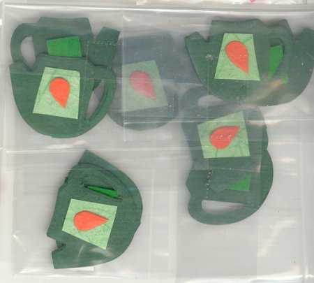 (image for) Set Small Alphabet (P)10 pack. Size 33x22mm