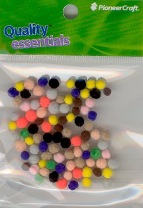 Pom Poms 5mm 100p; Multi Pom Poms 5mm 100p; Multi