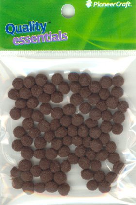 PomPoms 7mm; Brown