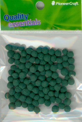 PomPoms 7mm; Emerald