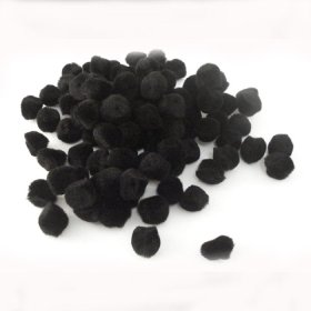 Pom Poms 20mm; Black