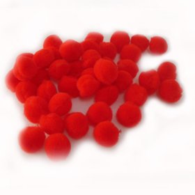 Pom Poms 20mm; Red