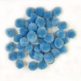 Pom Poms 25mm; Lt Blue
