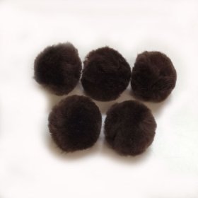 PomPoms 38mm; Brown