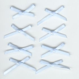 Satin Bows 3mm Lt Blue