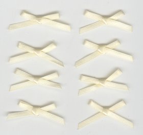 Satin Bows 3mm Lemon