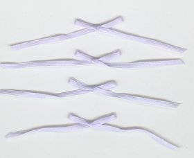 Satin Bows 3mm Lilac