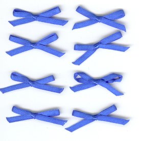 Satin Bows 3mm Royal