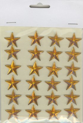 Adesive Acrylic Gold Stars Adesive Acrylic Gold Stars