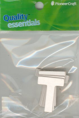 Set Small Alphabet (T)10 pack. Size 33x26mm