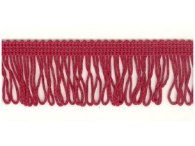 35mm Loop Fringe Claret price per mt