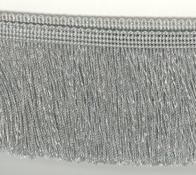 35mm Cut Fringe Silver/Grey