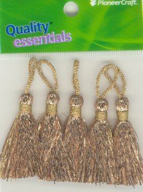 Tassels 35mm G Gold Lurex