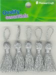 (image for) Tassels 35mm S Silver Lurex
