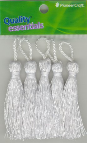 Tassels 70mm 01 White Tassels 70mm 01 White