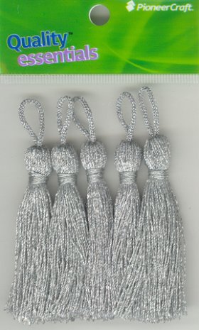 Tassels 70mm ST Silver Twist