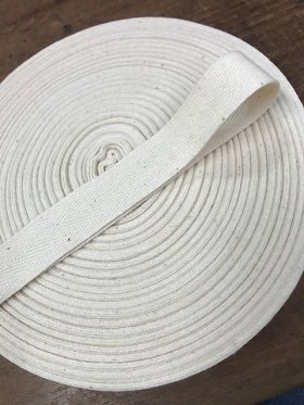 Webbing 25mm Cotton Natural x 50m per mtr