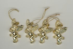 Gold Cherub Embellishmnet 5p