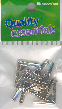 Corners 438 Silver 20x20x2mm (packx8p) Corners 438 Silver 20x20x2mm (packx8p)