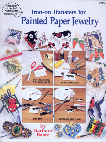 (image for) Iron-on Transfers for Painted Paper Jewelry