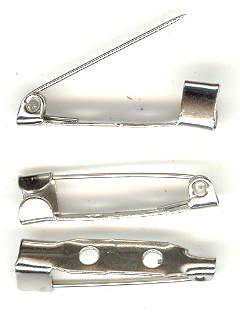Brooch Back 25mm; Nickel 100p Brooch Back 25mm; Nickel 100p