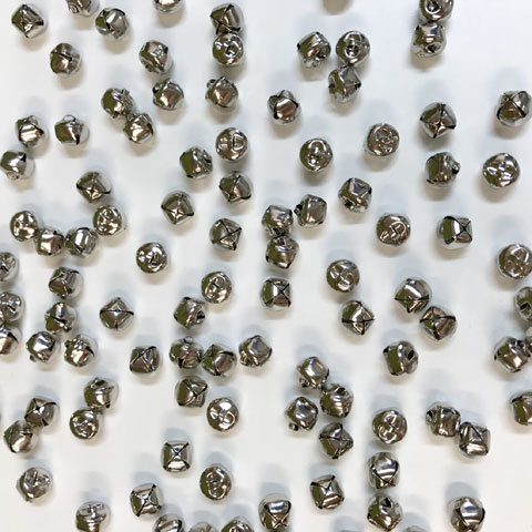 (image for) Jingle Bells Nickel 10 mm 100 piece bag